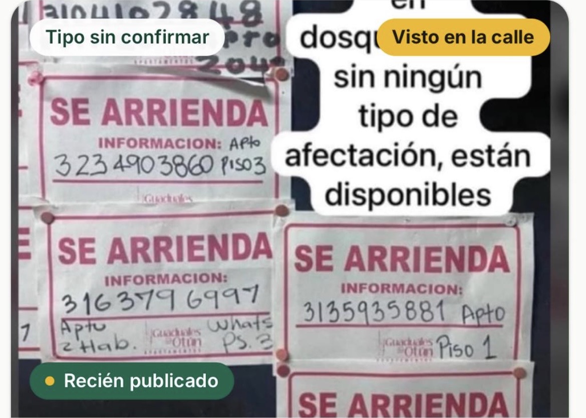 Foto de Apartamento en arriendo visto en la calle