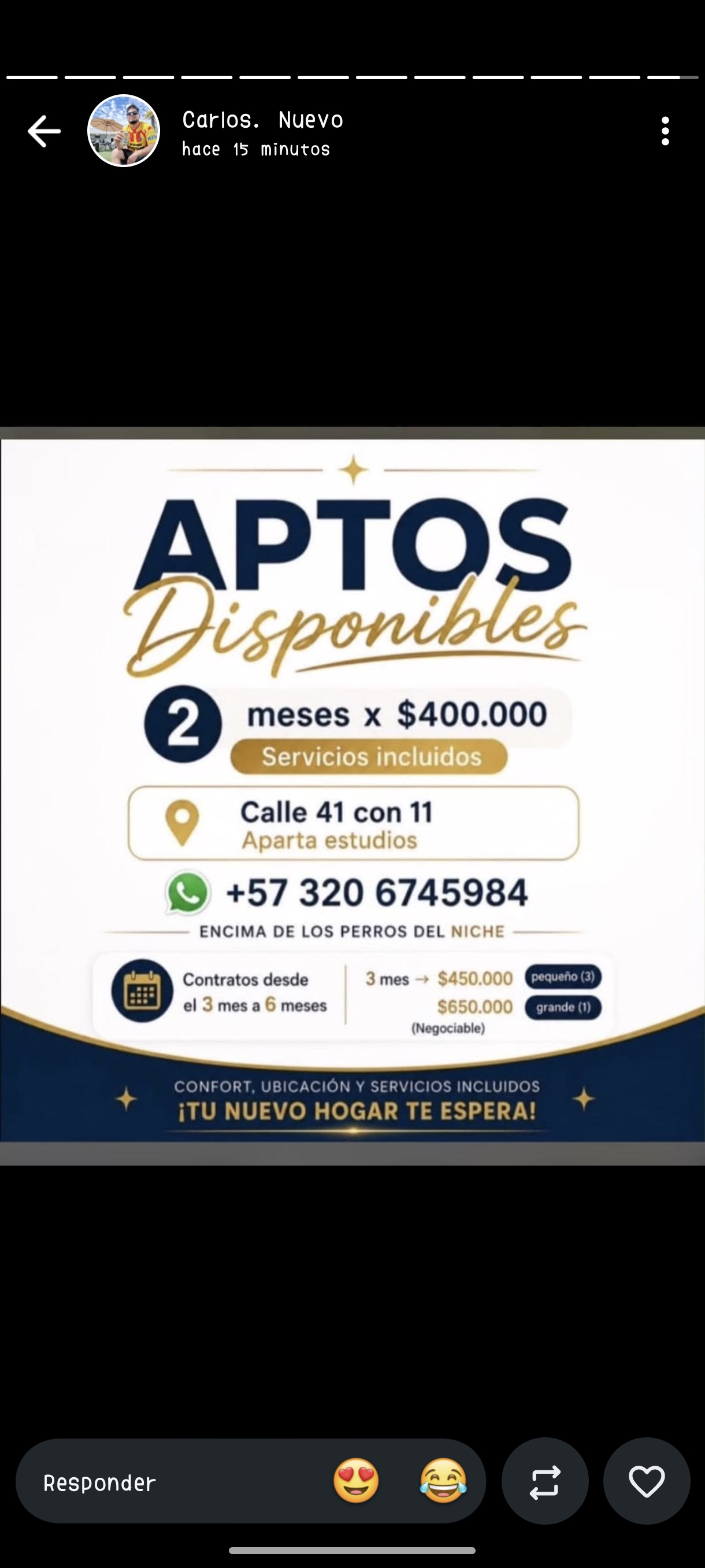 Foto de Inmueble en arriendo visto en la calle